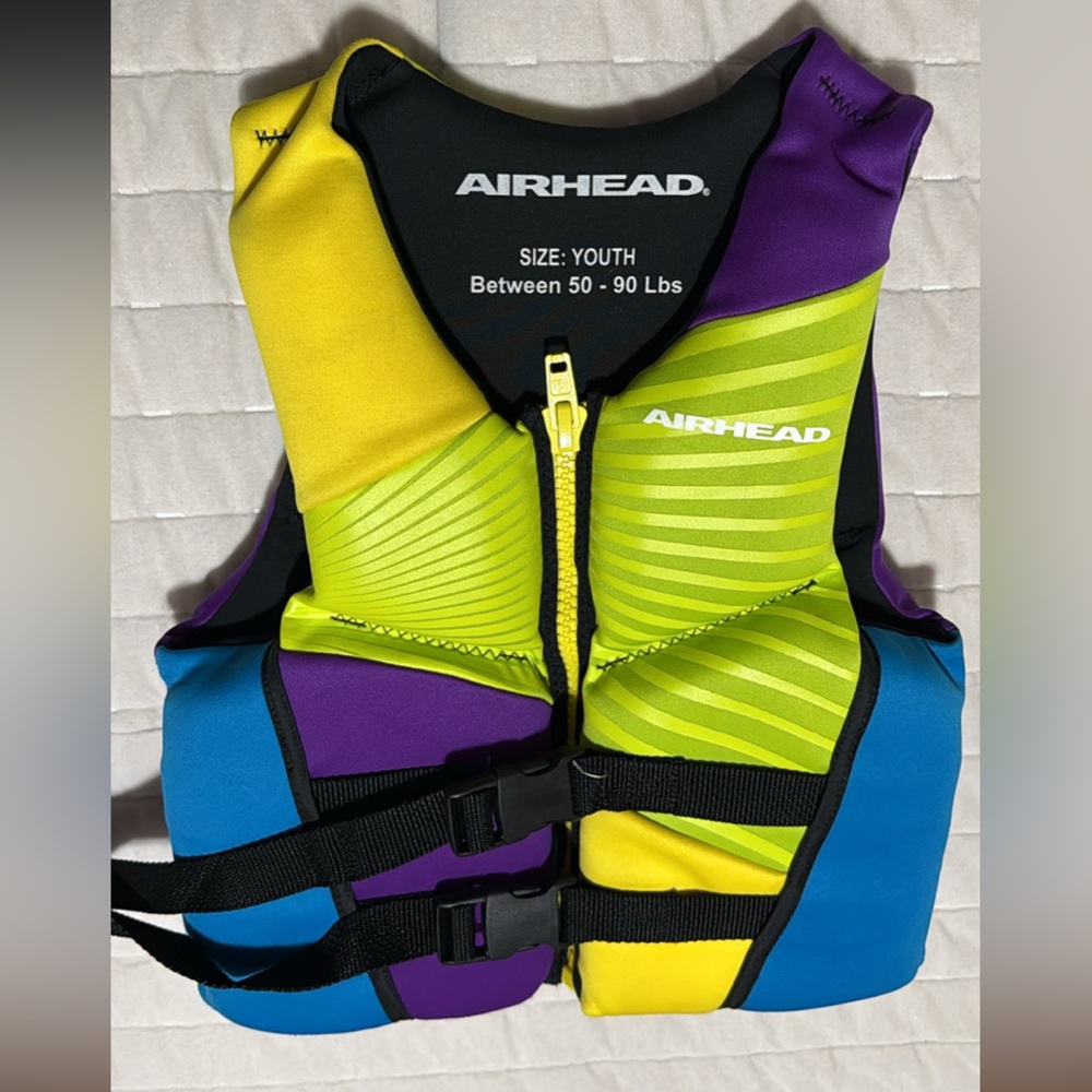 Youth Life Vest - Yellow, Purple, Blue